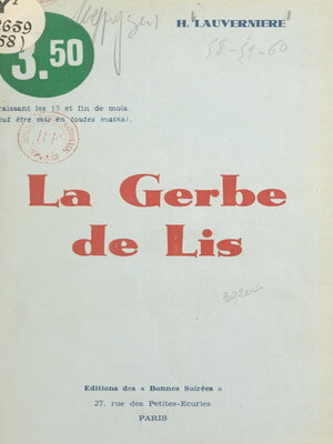 cover image of La gerbe de lis